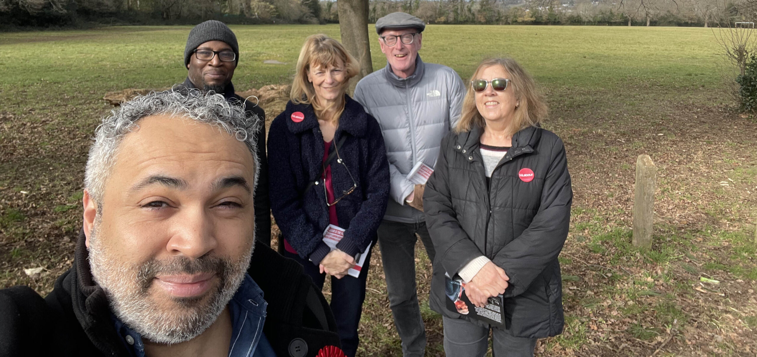 Ben Taylor and colleagues canvassing in Croydon South
