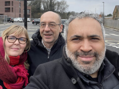 Ben Taylor and colleagues canvassing in Croydon South