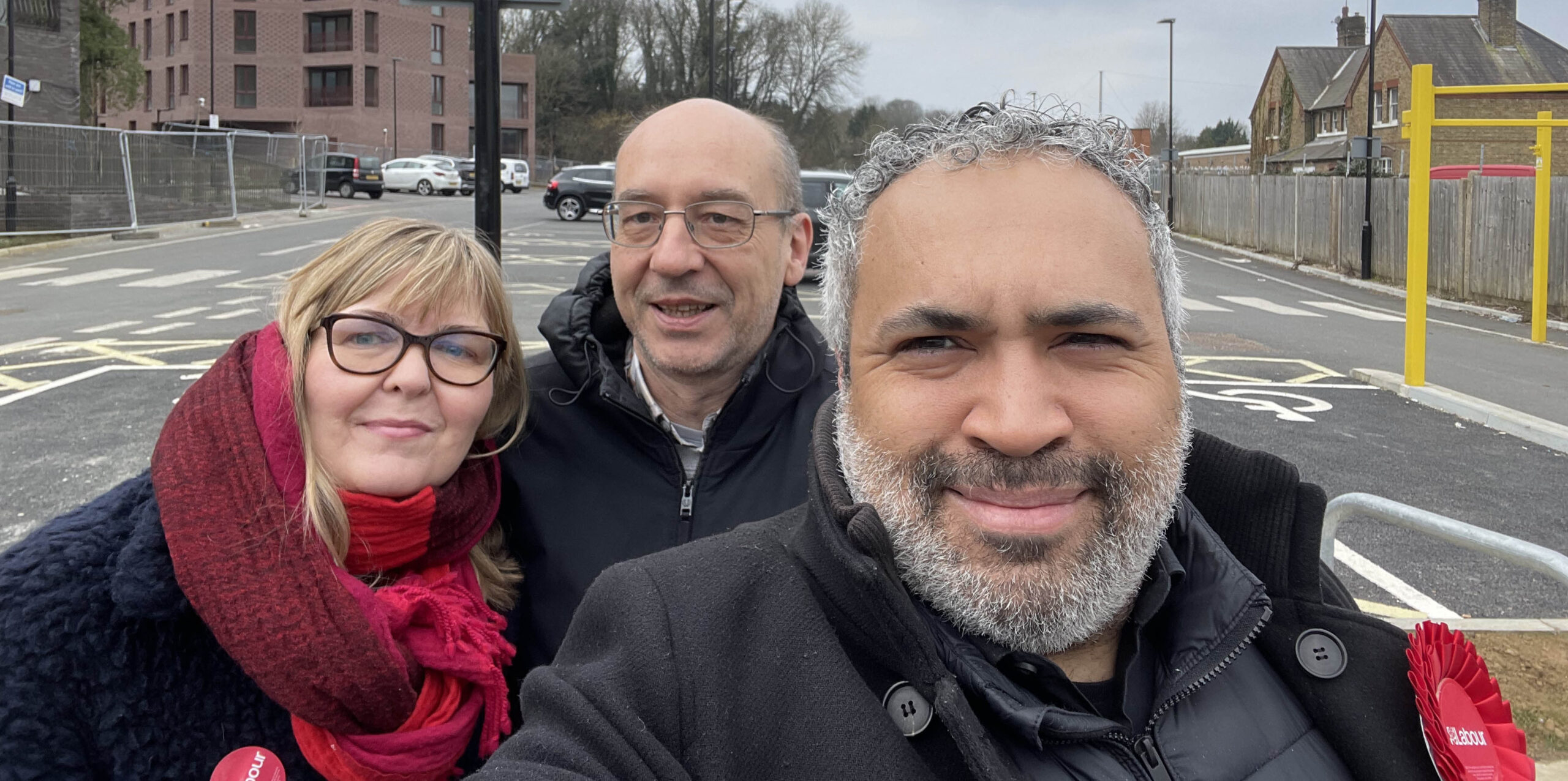 Ben Taylor and colleagues canvassing in Croydon South