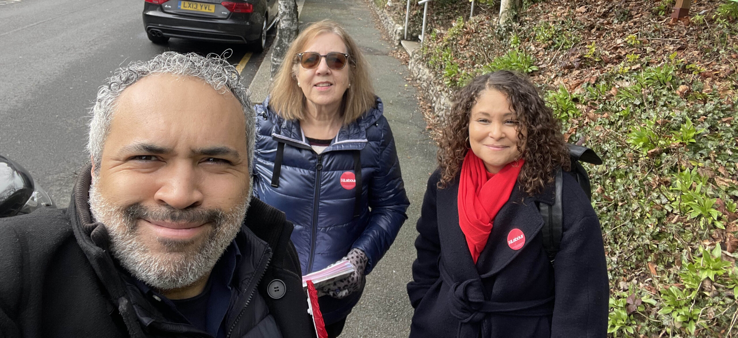 Ben Taylor and colleagues canvassing in Croydon South